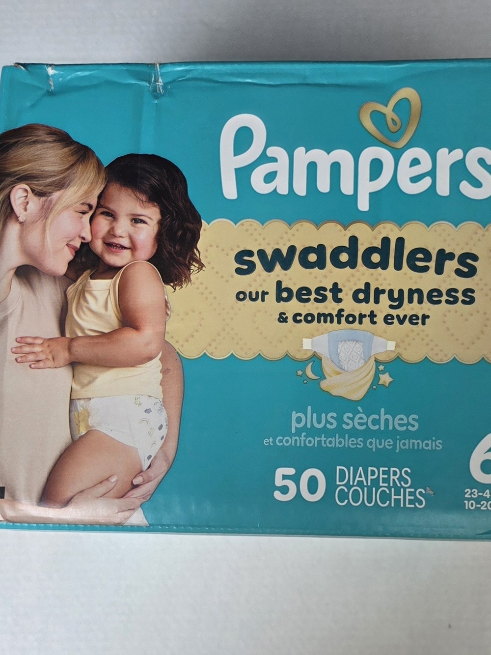 Pampers Swaddlers Fragrance Free Baby Diapers Size 6, 50 Count